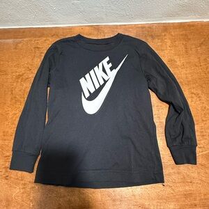 Nike Black Tee with White Logo